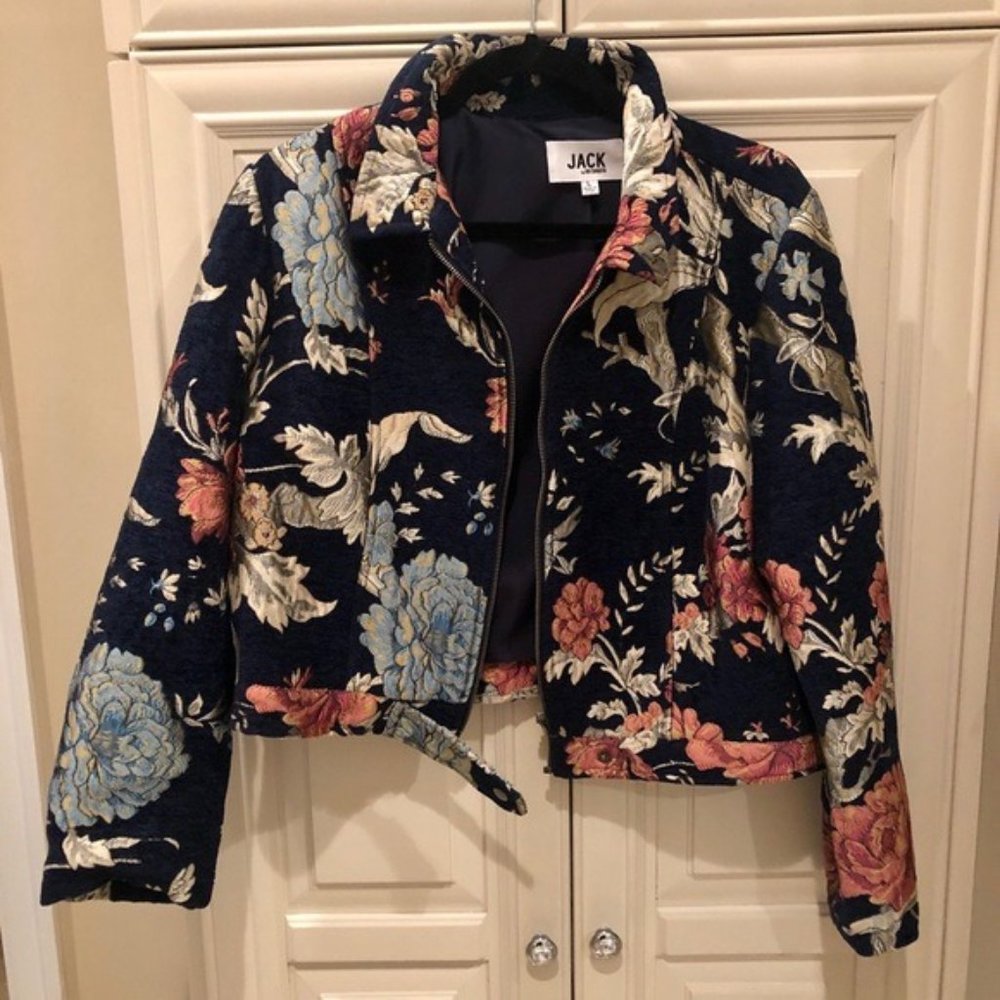 BB Dakota Brocade Floral Statement Jacket